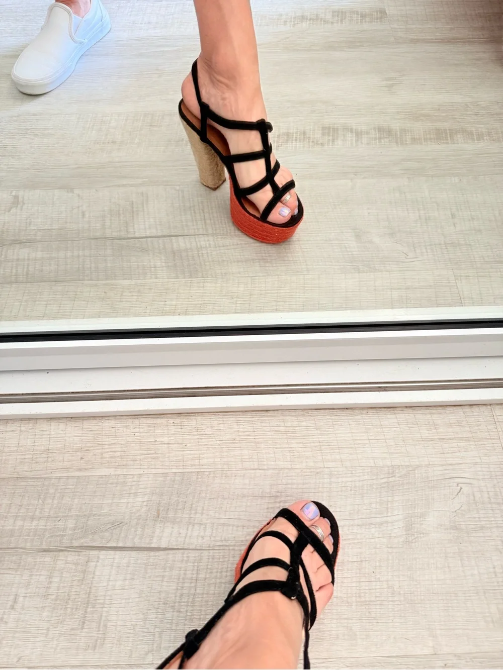 New JCambells collabs  Suede ropes SEXY Strappy Platforms  Espadrille 7